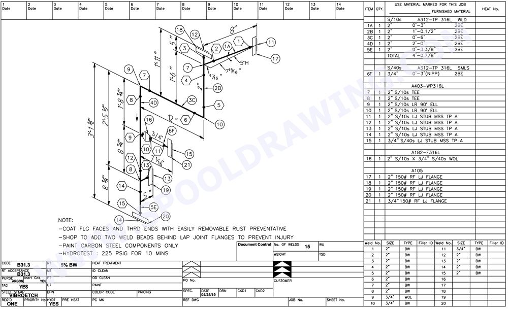 Spool Drawing Solutions One stop service for pipe spool drawings